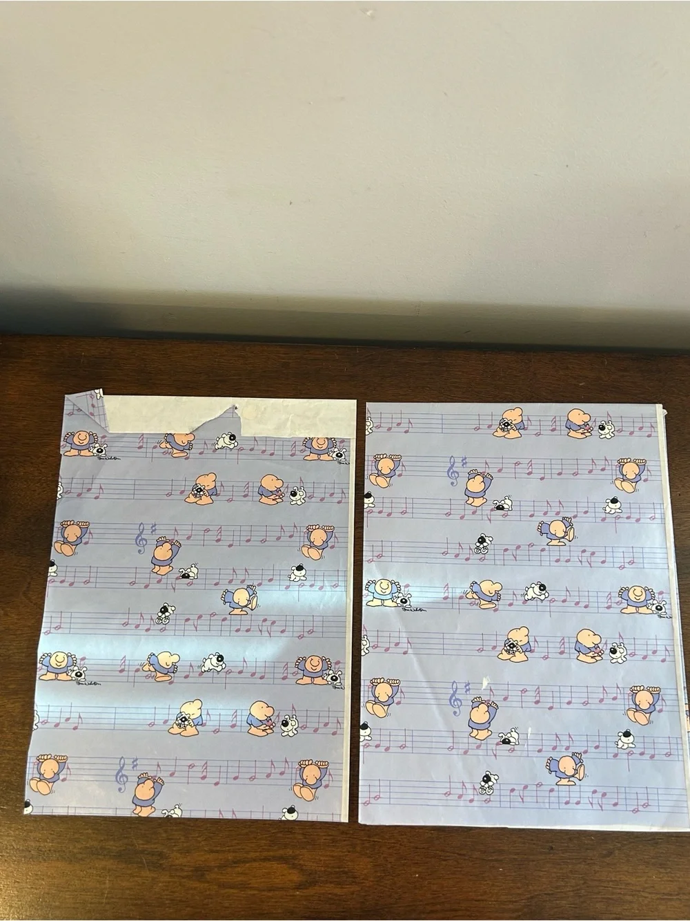 American Greetings Vintage Ziggy Christmas All-in-One gift wrap set + Read Info.